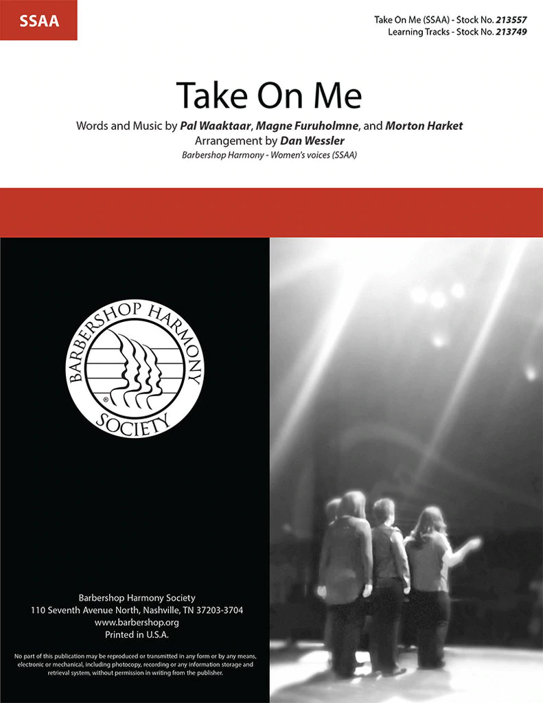 Take On Me : SSAA : Dan Wessler : Morton Harket : 1 CD : 213557
