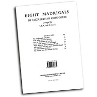 Various Composers : Eight Elizabethan Madrigals : SSA : Songbook :  : 884088425500 : 0853606633 : 14009956