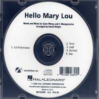 Close Harmony For Men : Hello Mary Lou - Parts CD : TTBB : Parts CD :  : 884088068905 : 08745490