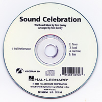 Close Harmony For Men : Sound Celebration - Parts CD : TTBB : Parts CD :  : 884088069063 : 08745494