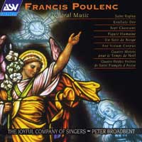 Joyful Company Of Singers : Francis Poulenc : 00  1 CD : Peter Broadbent : Francis Poulenc : 1067