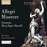 Sixteen : Allegri Miserere : 1 CD : Harry Christophers : Giovanni Palestrina : 16014