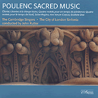 Cambridge Singers : Poulenc Sacred Music : 1 CD : John Rutter : Francis Poulenc : COL506.2