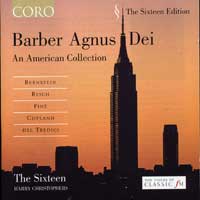Sixteen : Barber - Agnus Dei : 1 CD : Harry Christophers : Samuel Barber : 16031