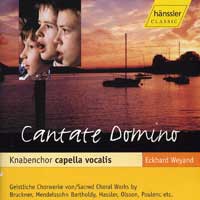 Knabenchor Capella Vocalis : Cantate Domino : 1 CD : Eckhard Weyand :  : HNS 98406