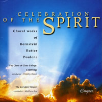Choir of Clare College : Celebration of the Spirit : 1 CD : Timothy Brown :  : 290296