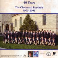 Cincinnati Boychoir : 40 Years : 1 CD : 