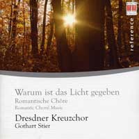 Dresden Boys' Choir : Romantic Choral Music : 1 CD : Gothart Stier : 1351