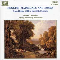 Oxford Camerata : English Madrigals And Songs : 1 CD : Jeremy Summerly :  : 8.553088