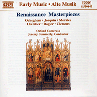 Oxford Camerata : Renaissance Masterpieces : 1 CD : Jeremy Summerly :  : 8.550843