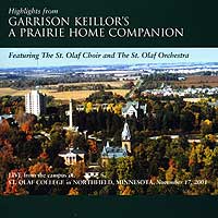 St. Olaf Choir : Garrison Keillor's A Prairie Home Companion : 1 CD :  : 2486