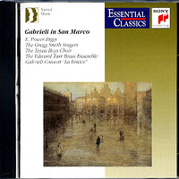 Gregg Smith Singers / Texas Boys Choir : Gabrieli in San Marco : 1 CD : Gregg Smith : 07464624262-9 : SBK62426