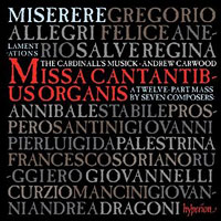  : Allegri: Miserere & the Music of Rome : 1 CD : Andrew Carwood :  : CDA67860