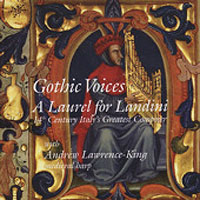 Gothic Voices : A Laurel for Landini : 1 CD : Christopher Page :  : 2151