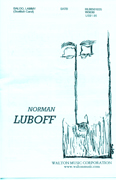 Baloo Lammy : SATB : Norman Luboff : The Norman Luboff Choir : Sheet Music : W3030 : 073999731811