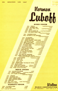 Reflections : SATB : Norman Luboff  / Peter Luboff : Norman Luboff Choir : Sheet Music : W3034