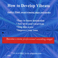 Audrey Hunt : How to Develop Vibrato : 1 CD