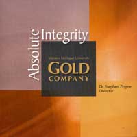 Gold Company : Absolute Integrity : 00  1 CD : Steve Zegree