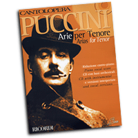 Giacomo Puccini : Cantolopera - Arias for Tenor : Solo : Songbook & CD : Giacomo Puccini : 073999782806 : 0634033255 : 50484020