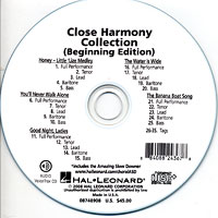 Close Harmony For Men : Close Harmony Collection - Parts CD : TTBB : Parts CD :  : 884088243678 : 08748908