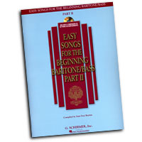 Joan Frey Boytim : Easy Songs for the Beginning Baritone / Bass Part II : Solo : Songbook & CD : 884088075071 : 1423412168 : 50486245